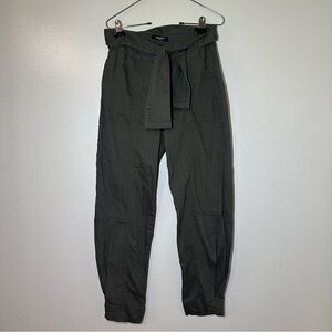 NWT American Bazi Green Cargo Pants High-Waisted Jogger Style